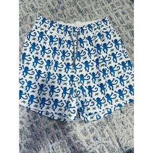 Roller Rabbit men's BLUE MONKEY swim trunks A31